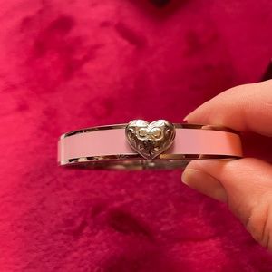 NWT Coach pink and Silver Bracelet